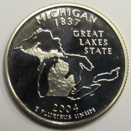 2004 S Michigan State Quarter - vintage American proof coin