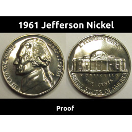 1961 Jefferson Nickel -...
