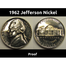 1962 Jefferson Nickel -...