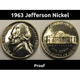 1963 Jefferson Nickel -...