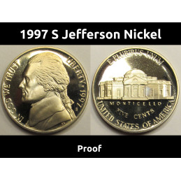 1997 S Jefferson Nickel -...
