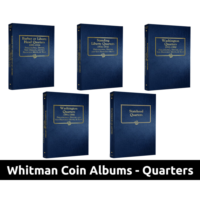 Whitman Classic Coin Album 9120 Barber/Liberty Head Quarters 1892-1916 