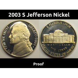 2003 S Jefferson Nickel -...
