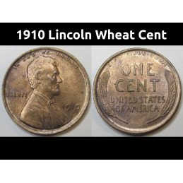 1910 Lincoln Wheat Cent -...