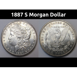 1887 S Morgan Dollar -...
