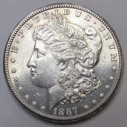 1887 S Morgan Dollar - better date San Francisco mintmark uncirculated coin