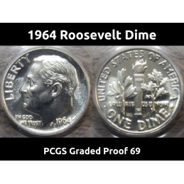 1964 Roosevelt Dime - PCGS...
