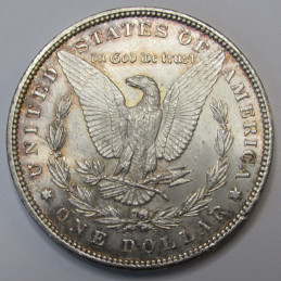 1897 Morgan Dollar - uncirculated Old West era American silver dollar