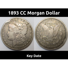 1893 CC Morgan Dollar -...