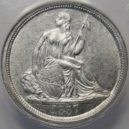 1837 Seated Liberty Dime - Large Date - ANACS AU 58 Details - beautiful rare variety coin