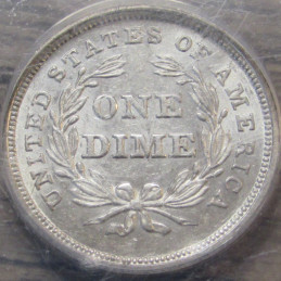 1837 Seated Liberty Dime - Large Date - ANACS AU 58 Details - beautiful rare variety coin