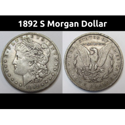 1892 S Morgan Dollar - nice...