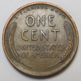 1919 Lincoln Wheat Cent - higher grade antique American penny coin