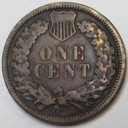 1883 Indian Head Cent - Old West era antique American penny