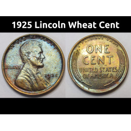 1925 Lincoln Wheat Cent -...