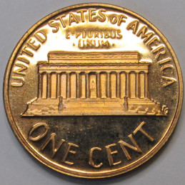 1977 S Lincoln Memorial Cent - vintage American proof coin