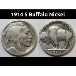 1914 S Buffalo Nickel -...