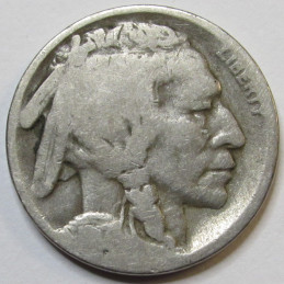 1917 S Buffalo Nickel - antique better date San Francisco mintmark five cent coin