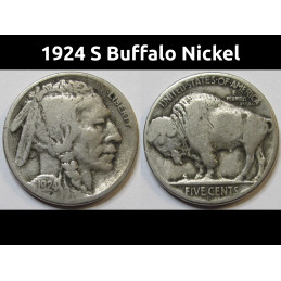 1924 S Buffalo Nickel -...