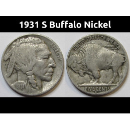 1931 S Buffalo Nickel -...