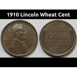 1910 Lincoln Wheat Cent -...