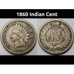 1860 Indian Head Cent - old...