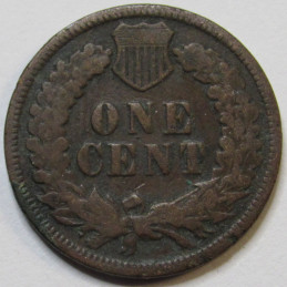 1909 Indian Head Cent - antique final year of issue American penny