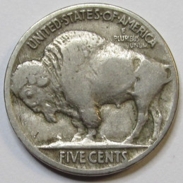 1915 Buffalo Nickel - nice condition antique American Indian Head nickel