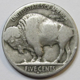 1916 S Buffalo Nickel - antique American San Francisco mintmark five cent coin