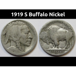 1919 S Buffalo Nickel -...