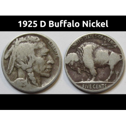 1925 D Buffalo Nickel -...