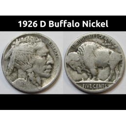 1926 D Buffalo Nickel - old...