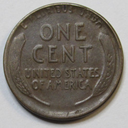 1925 D Lincoln Wheat Cent - old antique Denver mintmark wheat penny