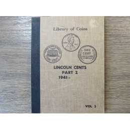 Library of Coins Album for Lincoln Cents - 1941 -1960 - vintage coin storage