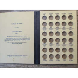 Library of Coins Album for Lincoln Cents - 1941 -1960 - vintage coin storage