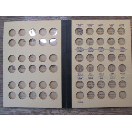 Library of Coins Album for Lincoln Cents - 1941 -1960 - vintage coin storage