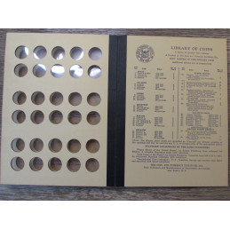 Library of Coins Album for Lincoln Cents - 1941 -1960 - vintage coin storage