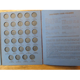 Whitman coin folder for Lincoln Wheat Cents - 1909-1940 - vintage penny storage