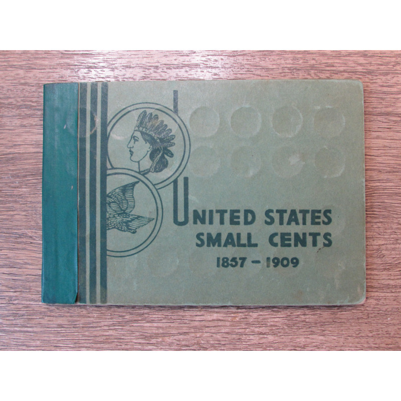 Wayte Raymond vintage coin album for Flying Eagle and Indian Cents - 1857-1909 pennies