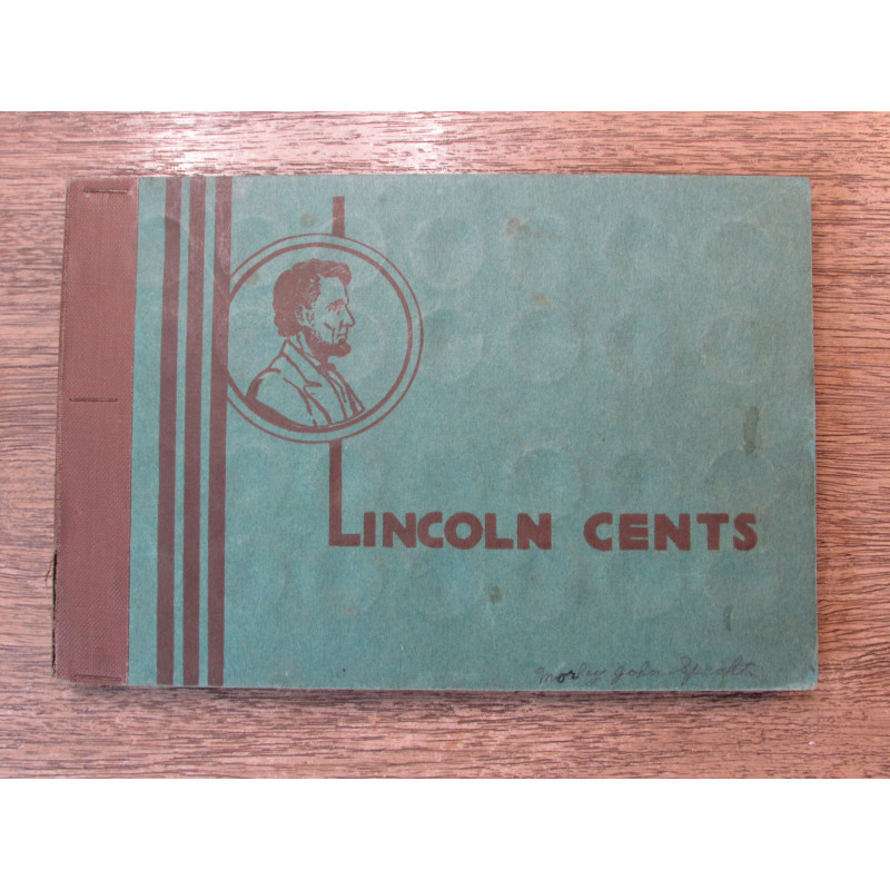 Wayte Raymond vintage coin album for Lincoln Cents - 1909-1946 - vintage penny storage