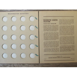 Whitman vintage coin folder for Washington Quarters - 1965-1972