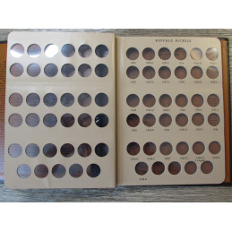 Dansco coin album for Buffalo Nickels - 1913 - 1938 - vintage coin storage