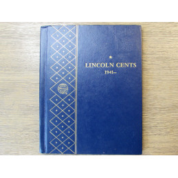 Whitman bookshelf coin album for Lincoln Wheat Cents - 1941-1958 - vintage penny storage