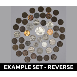 Mega Coin Collecting Kit - 50 coin grab bag with 1 oz silver / 2025 Red Book / magnifying loupe / gloves / flips - great gift