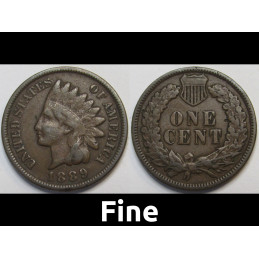 Indian Head Pennies - 1880 to 1889 cents - choose date / grade - 1880, 1881, 1882, 1883, 1884, 1885, 1886, 1887, 1888, 1889