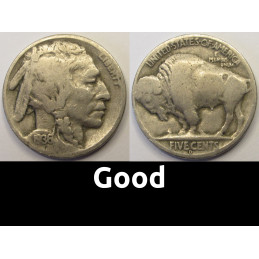 Buffalo Nickels - 1930 to 1938 PDS - choose date / mintmark / grade - 1930, 1931, 1934, 1935, 1936, 1937, 1938