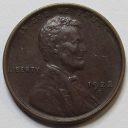 1922 D Lincoln Wheat Cent - higher grade semi-key date American wheat penny