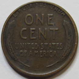 1915 S Lincoln Wheat Cent - semi-key date San Francisco mintmark American penny