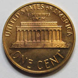 1977 S Lincoln Memorial Cent - vintage American proof penny