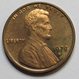 1979 S Lincoln Memorial Cent - Type 2 Proof - vintage American proof coin 